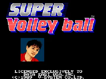 Super Volleyball (US) screen shot title